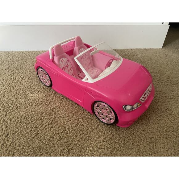 Mattel Other - Barbie Glam Convertible Car Pink White Sports Dream Cruiser Doll Mattel Toy 2013